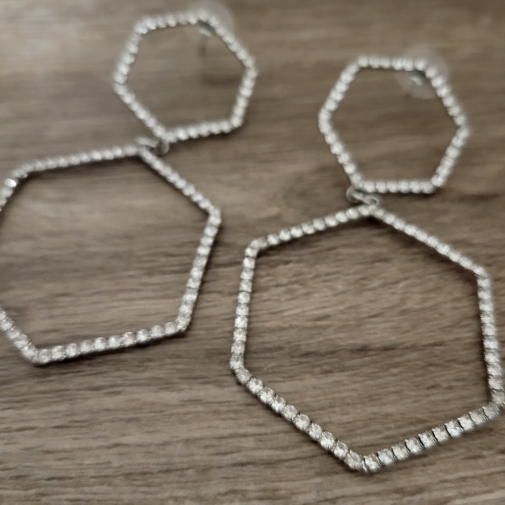 Hexagon Earrings